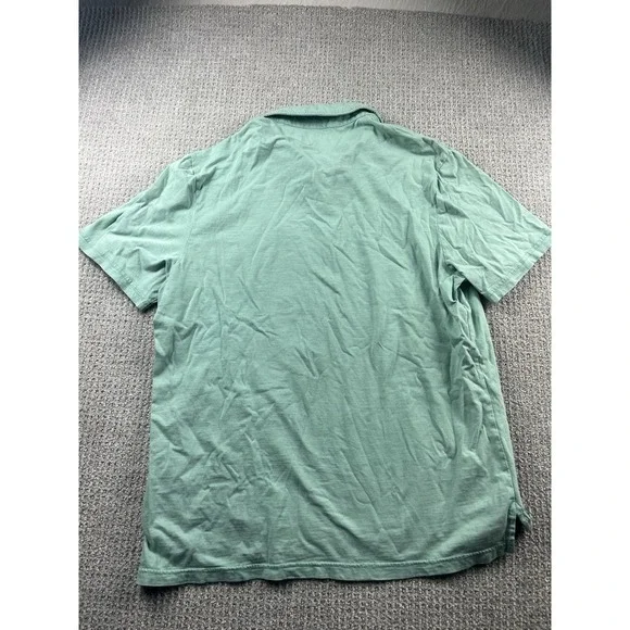 Faherty Sunwashed Organic Cotton Polo Shirt Mens XL Blue Casual Golf - Picture 11 of 13